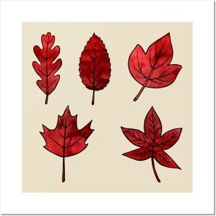 Red Leaves Posters and Art